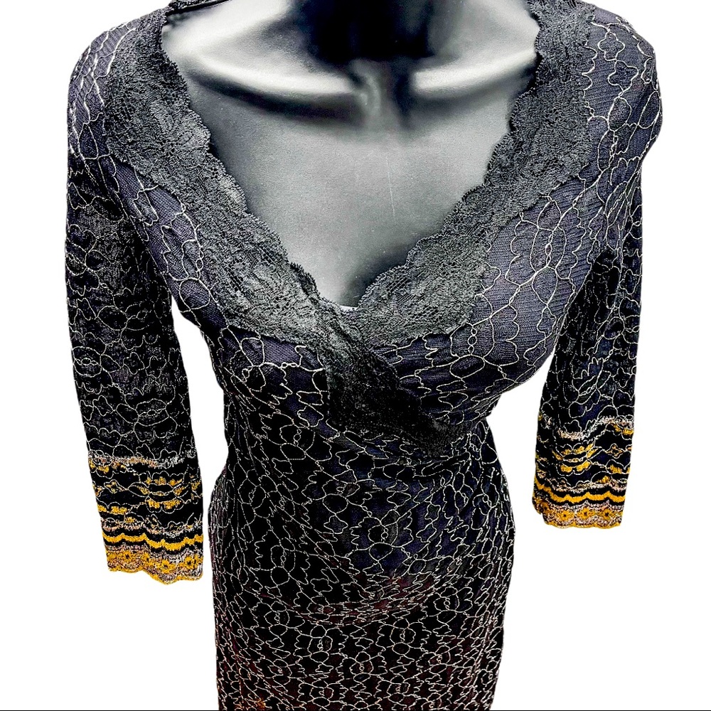 Betsey Johnson New York Black Dress Size Petite - Picture 4 of 13